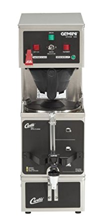 Wilbur Curtis Gemini Single Coffee Brewer, Analog, 1.0 Gal., Dual Voltage - Commercial Coffee Brewer - GEM-120A-63 (Each)