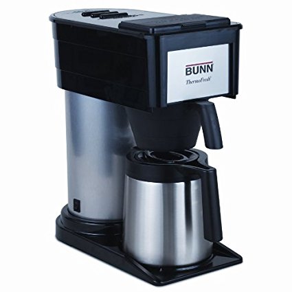 BUNN BT Velocity Brew 10-Cup Thermal Carafe Home Coffee Brewer, Black