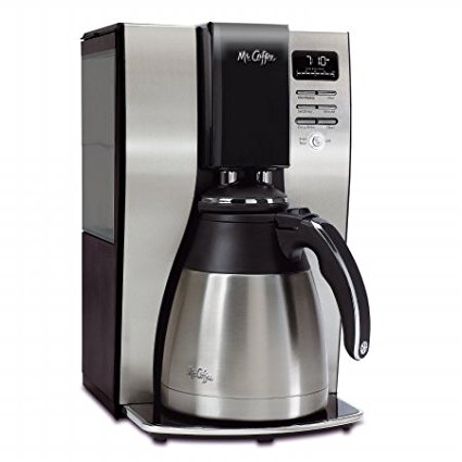 Classic Coffee Concepts BVMCPSTX91 Optimal Brew 10-Cup Thermal Programmable Coffeemaker, Black & Brushed Silver