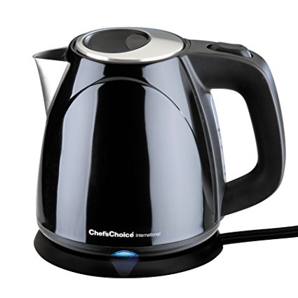 Chef's Choice 6730101 M673 International Cordless Compact Electric Kettle - Black, 32 oz.