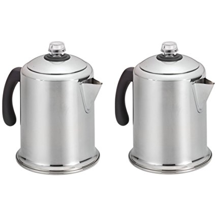 Farberware 8-Cup Stainless Steel Percolator Model 50124 - 2 Pack