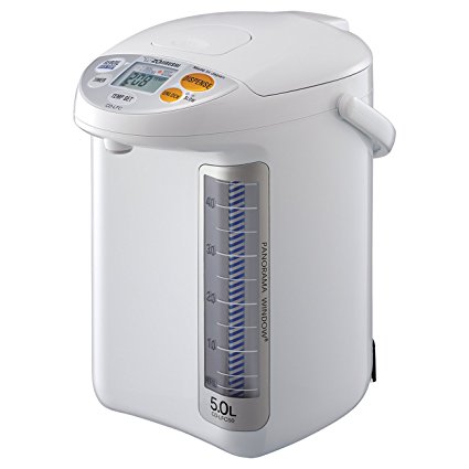 Zojirushi CD-LFC50 Panorama Window Micom Water Boiler and Warmer, 169 oz/5.0 L, White