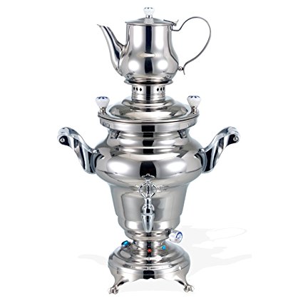 BEEM Odessa III, Stainless Steel Samovar, 3 Liters, Silver