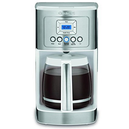 Cuisinart DCC-3200W Perfect Temp 14-Cup Programmable Coffeemaker, White w/ Copco Eco-First Acadia 16oz. Reusable To Go Mug, Brown