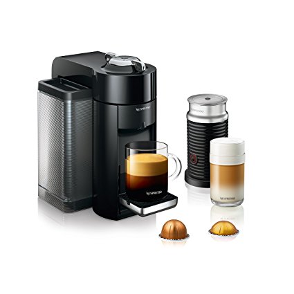 Nespresso Vertuo Evoluo Coffee and Espresso Machine with Aeroccino by De'Longhi, Black