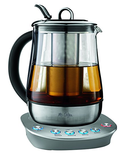 Mr. Coffee BVMC-HTKSS200 Hot Tea Maker and Kettle, Stainless Steel