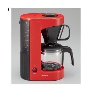 TIGER ACX-A060RH Red Cafe coffee maker for 6 cups