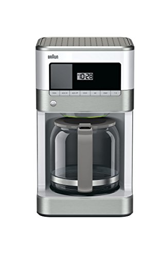 Braun KF6050WH Brewsense Drip Coffee Maker, 12-Cup, White