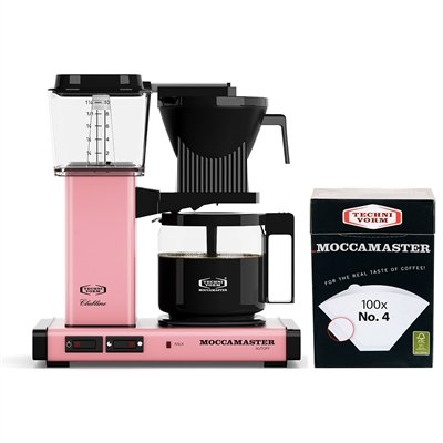 Technivorm Moccamaster KBG Coffee Brewer with number 4 Filter (Pink)