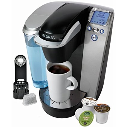 Keurig K75 Single-Cup Home-Brewing System with Water Filter Kit, Platinum