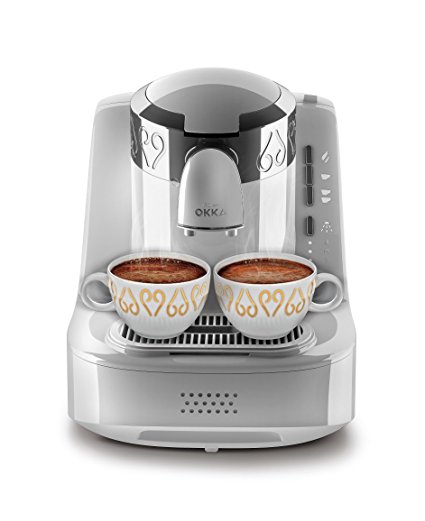 Arzum Okka OK002W Automatic 120V Turkish/Greek Coffee Machine, White/Chrome