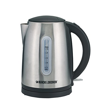 Black & Decker JC400 220V 2200W Electric Kettle, 1.7 L, Stainless Steel