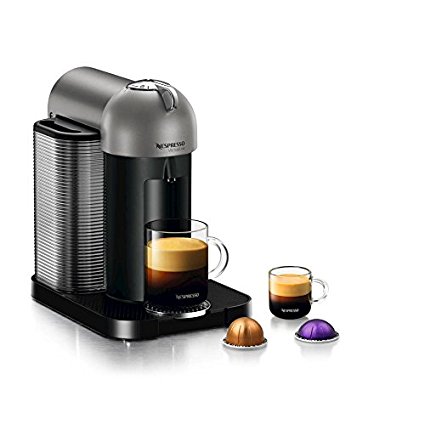 Nespresso GCA1-US-TI-NE Vertuoline Coffee and Espresso Maker, Titan Grey