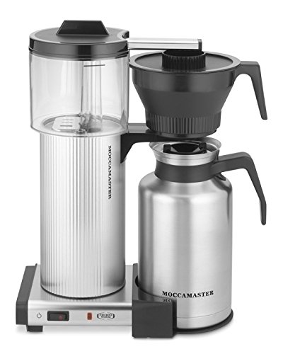 Technivorm Moccamaster 39340 Coffee Brewer, 60 fl. oz, Brushed Silver