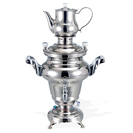 BEEM Rebecca III, Stainless Steel Samovar, 5 Liters, Silver