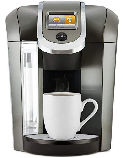 Keurig K575 Single Serve K-Cup Pod Coffee Maker with 12oz Brew Size, Strength Control, and Hot Water on Demand, Programmable, Platinum