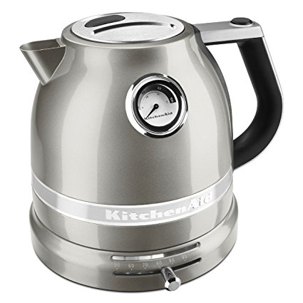 KitchenAid KEK1522SR Pro Line Sugar Pearl Silver 1.5 Liter Electric Kettle