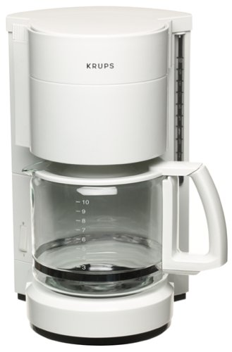 Factory-Reconditioned Krups R321-71 Pro Cafe 10-Cup Coffee Maker, White