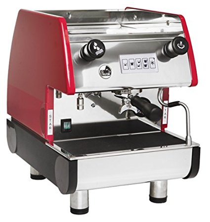 La Pavoni PUB 1V-R - 1 Group Commercial Espresso Cappuccino machine, Red