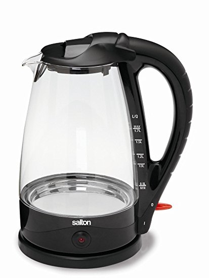 Salton GK1323 Cordless Electric Glass Kettle 1.7-Liter